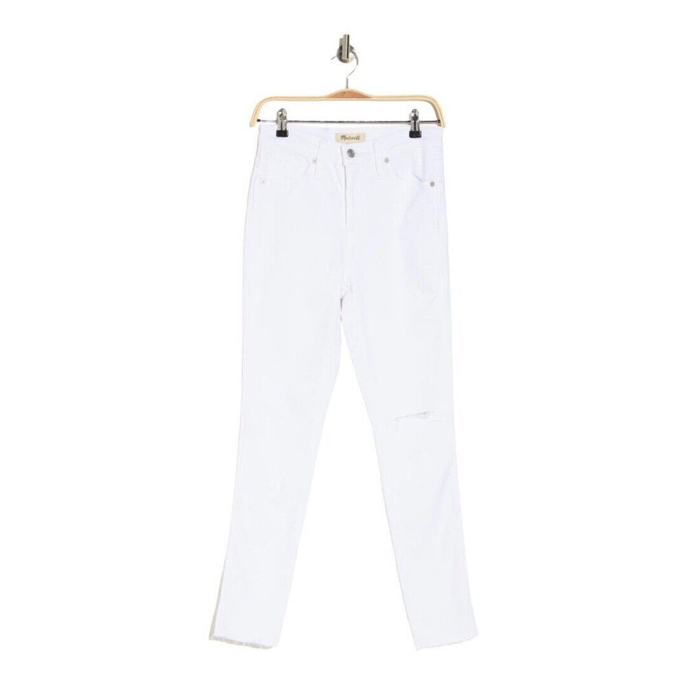 Madewell 10” High Rise White Skinny Jeans Size 27 NWT
